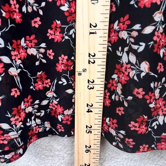 PERSEPTION CONCEPT Floral Blouse Top Ditzy Print Medium - Picture 12 of 16